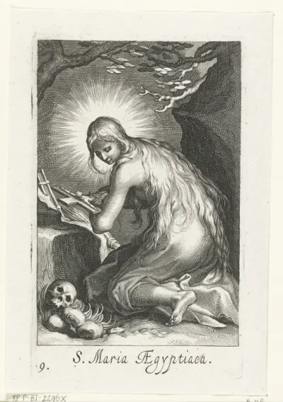 Heilige Maria van Egypte als kluizenares