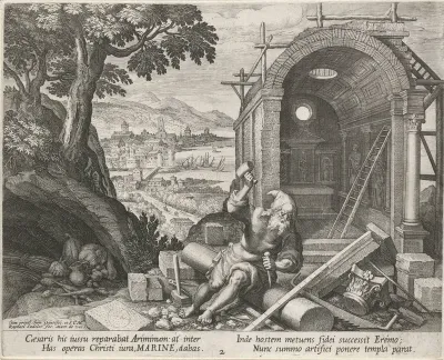 Heilige Marinus als kluizenaar