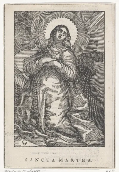 Heilige Martha als kluizenares