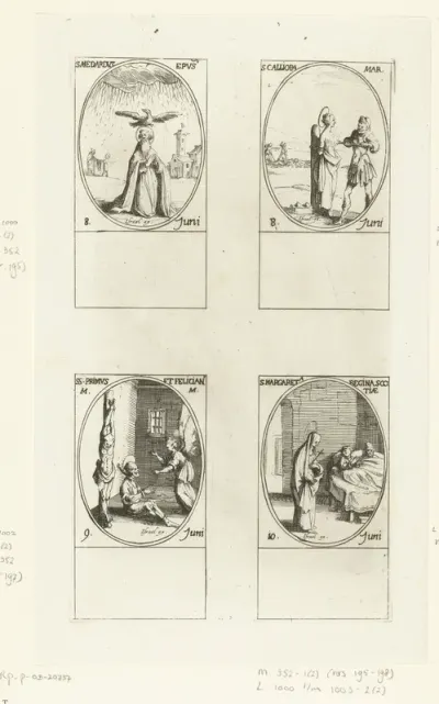 Heilige Medardus van Noyon, Heilige Calliope, Heilige Primus en Heilige Felicianus van Rome, Heilige Margaretha van Schotland (8-10 juni)