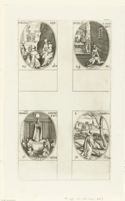 Heilige Medericus van Autun, Heilige Johannes de Doper, Heilige Fiacrius van Brie, Gordel van Maria (29-31 augustus)