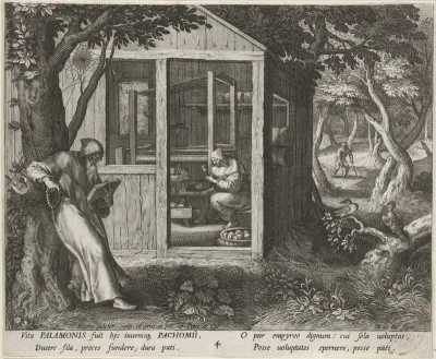 Heilige Palamoun en de heilige Pachomius
