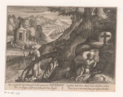 Heilige Paternus als kluizenaar