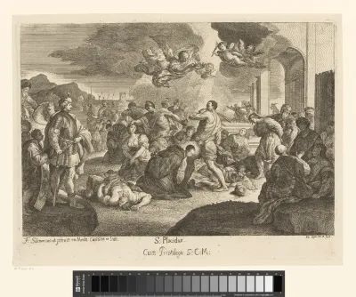 Heilige Placidus en zijn broers en zus worden onthoofd