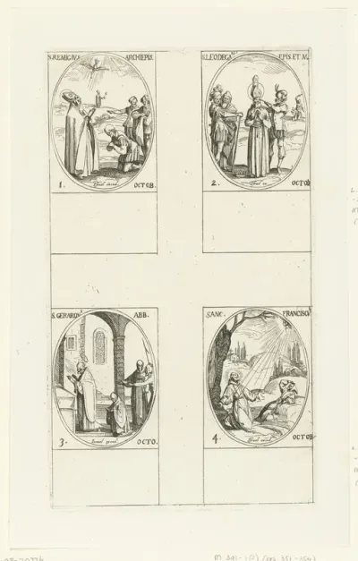 Heilige Remigius van Reims, Heilige Leodegard van Autun, Heilige Gerardus van Brogne, Heilige Franciscus van Assisi (1-4 oktober)