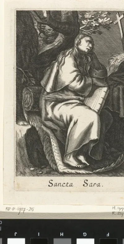 Heilige Sara van Libië als kluizenares