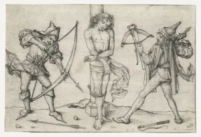 Heilige Sebastiaan met boogschutters