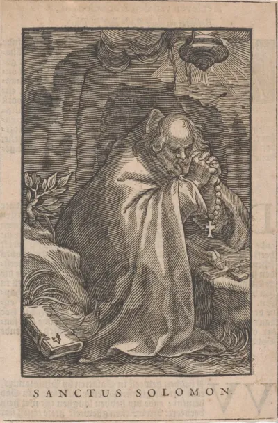 Heilige Solomon als kluizenaar