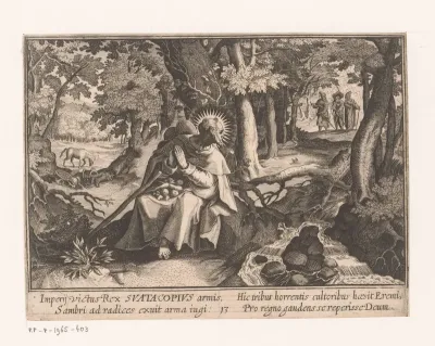 Heilige Suatacopius als kluizenaar