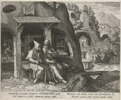 Heilige Symmachus als kluizenaar