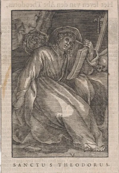 Heilige Theodorus als kluizenaar