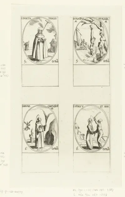 Heilige Theresia van Avila, Heilige Placidus en Heilige Flavia van Subiaco, Heilige Bruno de Kartuizer, Heilige Fides van Agen (5-6 oktober)