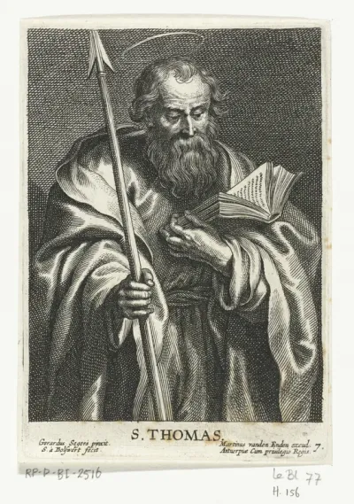 Heilige Thomas met speer