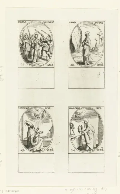Heilige Ursula van Keulen en gezellen, Heilige Maria Salome, Heilige Severinus van Keulen, Heilige Maglorius van Dol (21-24 oktober)