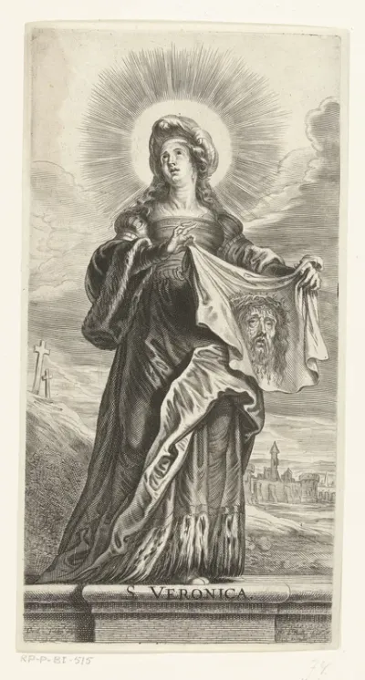 Heilige Veronica met zweetdoek (sudarium)