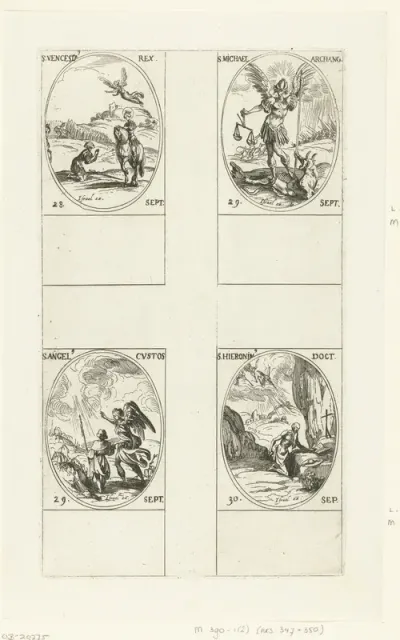 Heilige Wenceslaus I van Bohemen, Aartsengel Michaël, Beschermengel, Heilige Hiëronymus van Bethlehem (28-30 september)