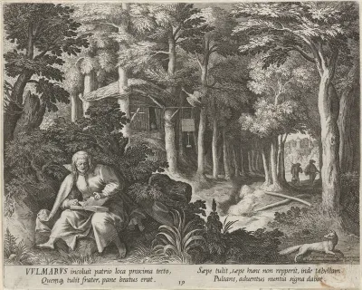 Heilige Wulmar als kluizenaar