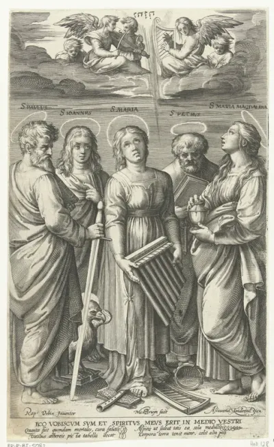 Heiligen Paulus, Johannes, Cecilia, Petrus en Maria Magdalena