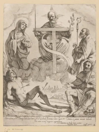 Heiligen Sebastiaan, Rochus, Maria en Blasius