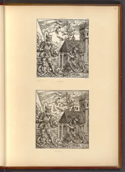 Heiliger Georg als Schutzpatron Kaiser Maximilians