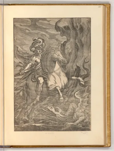 Heiliger Georg im Kampf mit dem Drachen
