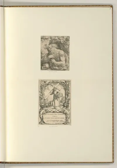 Heiliger Hieronymus; Raimond Palmeri mit Brotkorb und Kreuz
