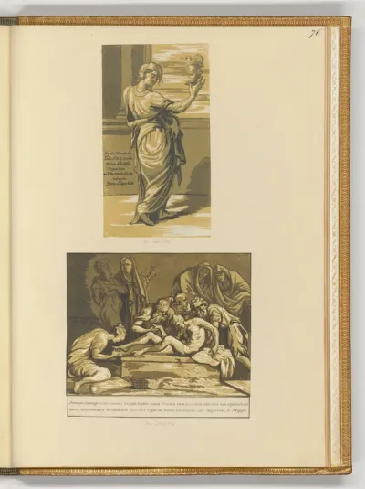 Heiliger Johannes (?); Grablegung Christi