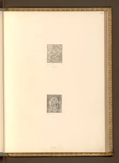 Heiliger Johannes; Paulus in reich verzierter Nische stehend