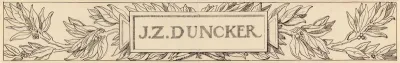 Heinäkuun viides päivä -runon välivinjetti, J. Z. Duncker.