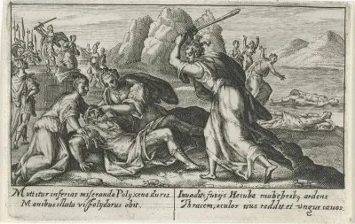 Hekuba krabt de ogen van Polymestor uit