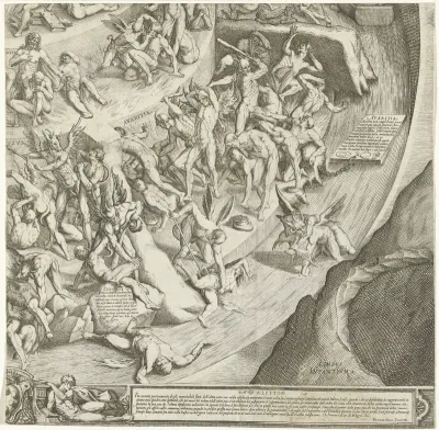 Hel en vagevuur (deel rechtsonder)