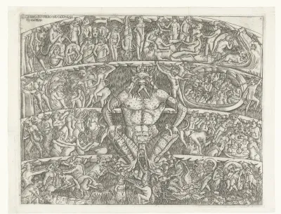 Hel met Satan en bestraffing van zondaars door demonen