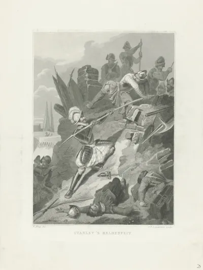 Heldendaad van sir William Russell tijdens het beleg van Zutphen, 1586