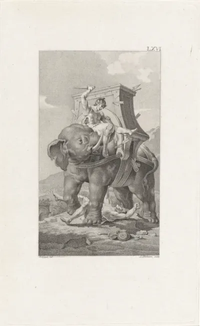 Heldhaftige soldaat uit het leger van Caesar