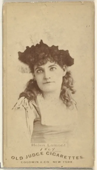Helen Lamont, from the Actors and Actresses series (N171) for Old Judge Cigarettes