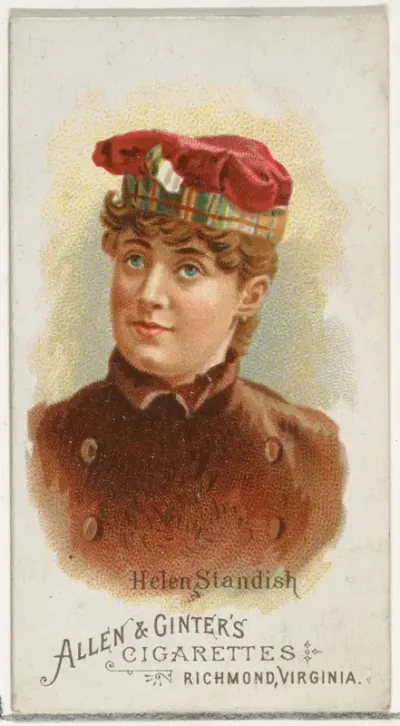 Helen Standish, from World's Beauties, Series 1 (N26) for Allen & Ginter Cigarettes
