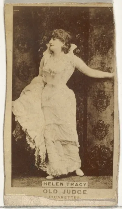 Helen Tracy, from the Actors and Actresses series (N171) for Old Judge Cigarettes