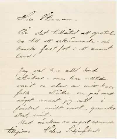 Helene Schjerfbeck's letter to Gösta Stenman [19.06.1937]
