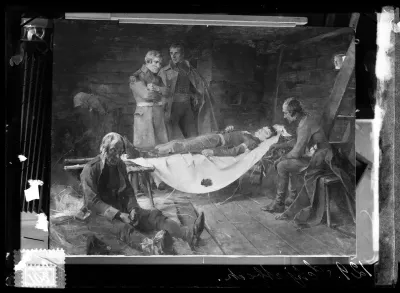 Helene Schjerfbeck: "Wilhelm von Schwerinin kuolema" vuodelta 1886