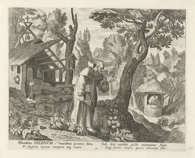 Helenus van Troyes als kluizenaar