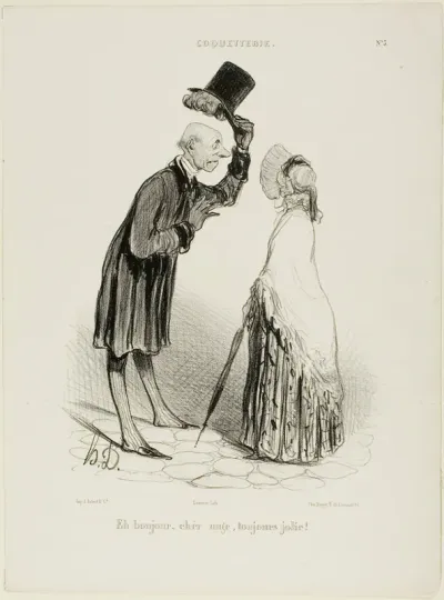 “Hello, Angel, always pretty...,” plate 3 from Coquetterie