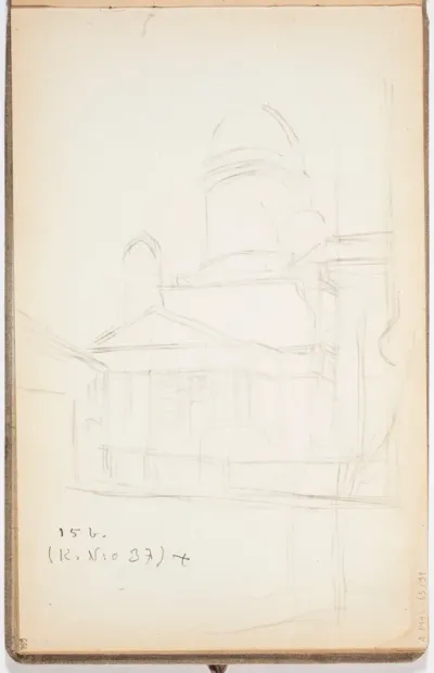 Helsingin Tuomiokirkko. Todennäköisesti n. 1908-09.