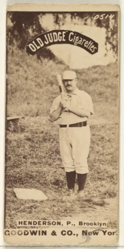 Henderson, Pitcher, Brooklyn, from the Old Judge series (N172) for Old Judge Cigarettes