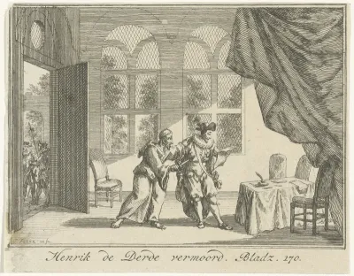 Hendrik III vermoord door een monnik, 1589