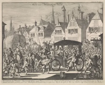 Hendrik IV, koning van Frankrijk en Navarra, door de monnik François Ravaillac vermoord, 1610