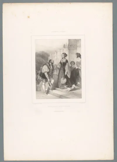 Hendrik VIII van Engeland maakt Anna Boleyn het hof