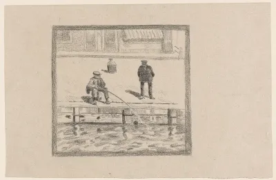 Hengelaar aan de kade