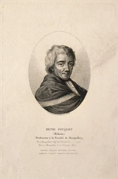 Henri Fouquet. Stipple engraving by A. Tardieu after himself