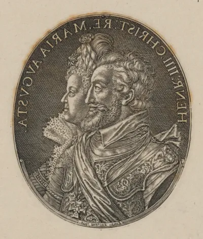 Henri IV and Maria de Medici [top half]