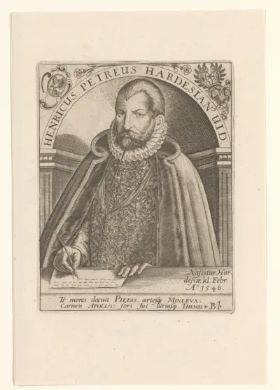 Henricus. Petreus Hardesian[9] U.I.D.